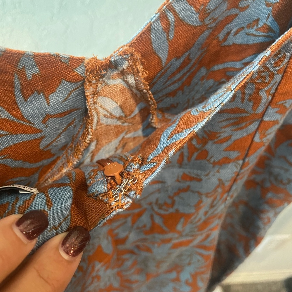 Madewell Sweetheart Mini Dress in Floral 100% Linen - Picture 8 of 8